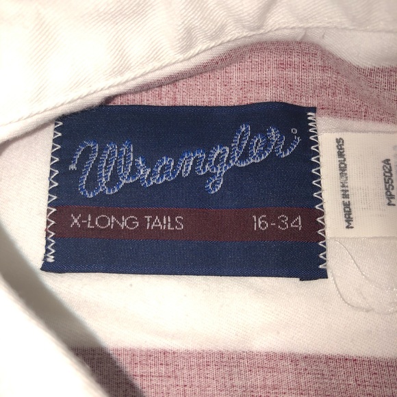 Men’s Wrangler Striped Casual Button Up Shirt XL - Picture 6 of 9